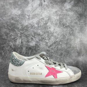 Golden Goose Deluxe Brand Super Star Glitter Tab Sneakers